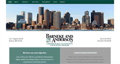 Desktop Screenshot of barnekeanderson.com